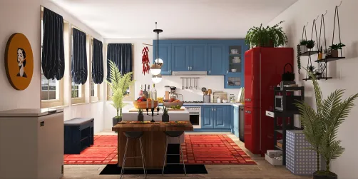 Colorful Kitchen
red and blue 💙♥️