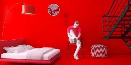 Chambre rouge 