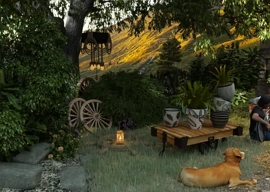 # watching the wheels - J. Lennon  Renderização de Design