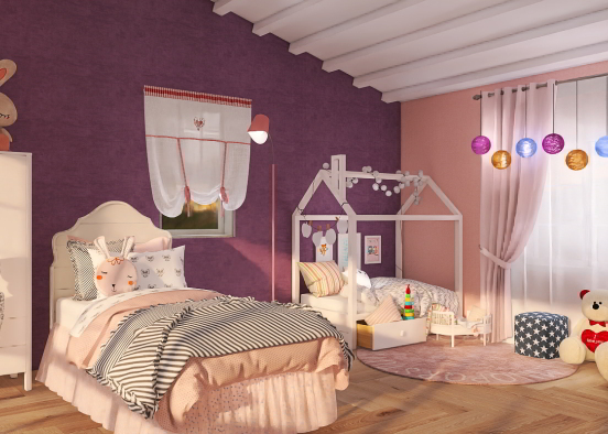 baby girl room 🌺 Design Rendering