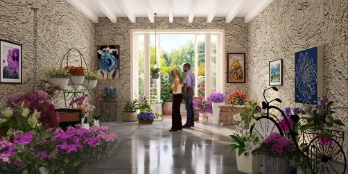 Old style flower shop