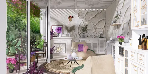 Salón con terraza