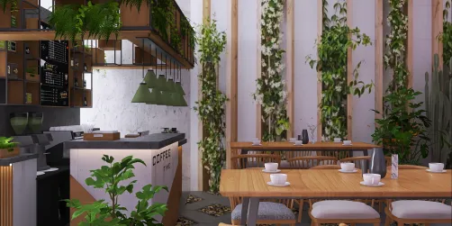Urban Jungle Coffeeshop concept 