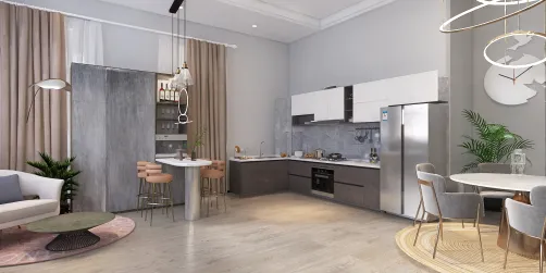 Modern kitchen and diner 