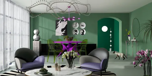 Modern Green & Purple shades 