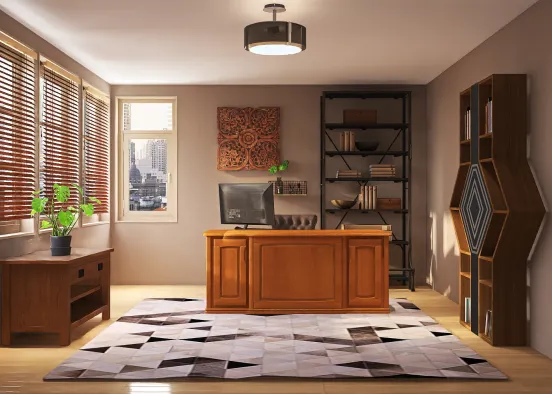 Top Floor Office Design Rendering