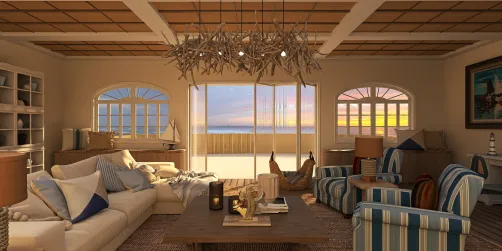 Coastal living room 