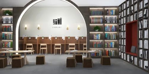 Elementary school library 