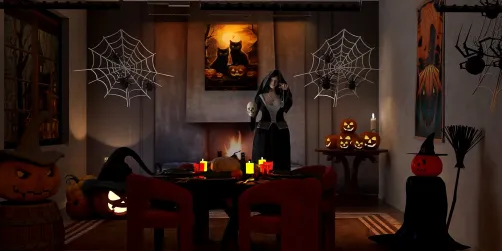 Halloween Dining Room 