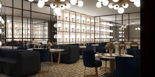 Art deco luxury restaurant 