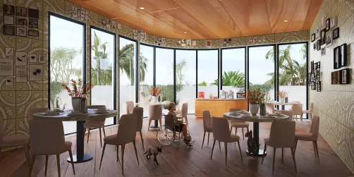 Retirement home dinning room 