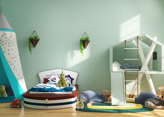 Here's the child's room! Design Rendering