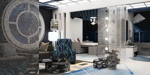 Futuristic weekly room
