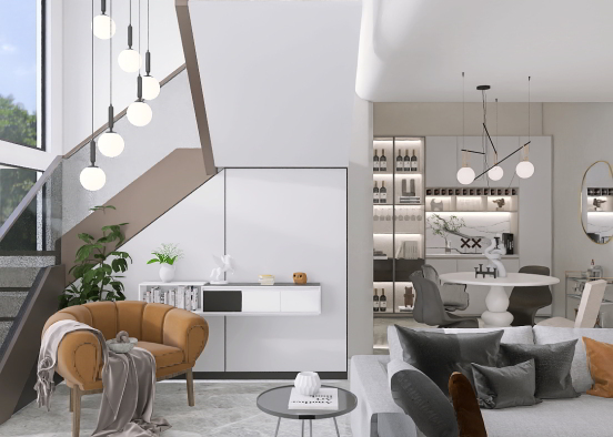 Modern two storey  Design Rendering