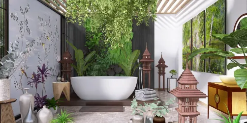 outdoor bath