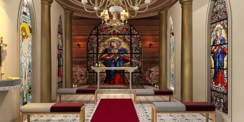 inspired by brazilian baroque chapels 
