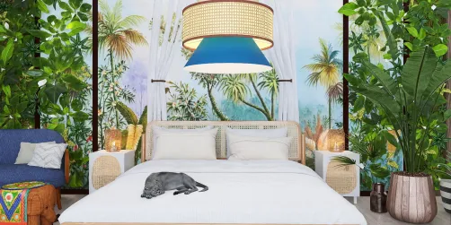 tropical bedroom 