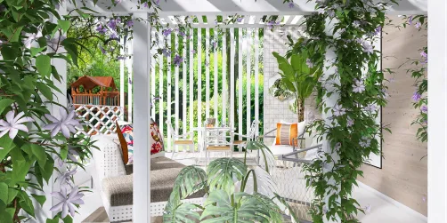 an outdoor oasis