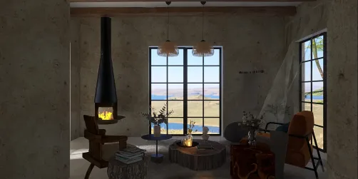 Sala de estar AIRBNB