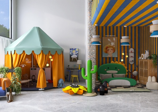 dream kids playroom Design Rendering