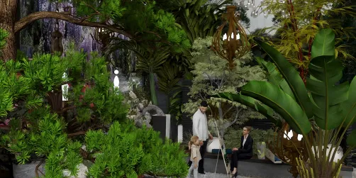 Garden for painter