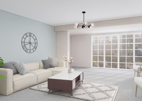 Super Living room Design Rendering