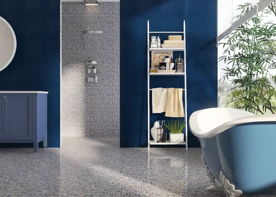 Bluey bathroom Design Rendering
