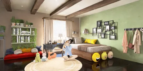simple room for girl in her 20s