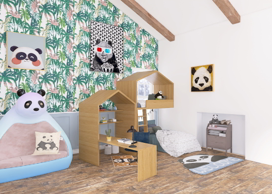 Panda room!!🐼 Design Rendering