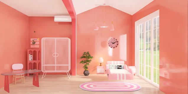 pink 🩷 room for girls 👰