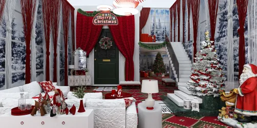 Festive Christmas Living Room