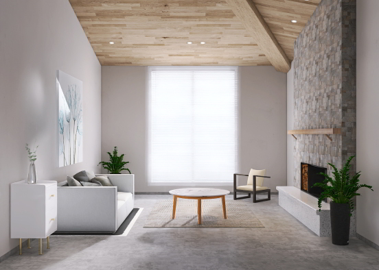 A modern lounge  Design Rendering