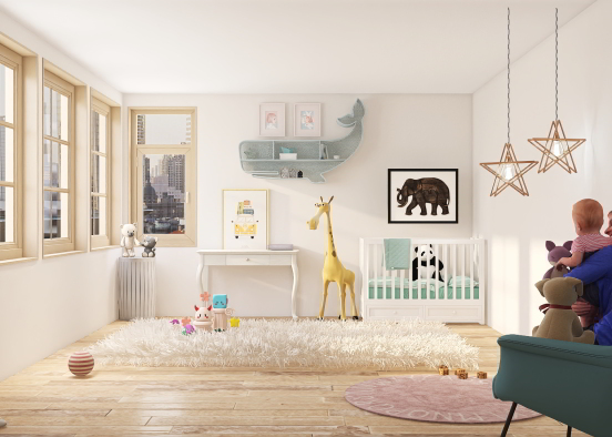 Cute Baby Girl Room ❤️ Design Rendering