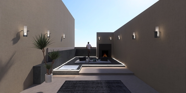 modern comfortable terrace 