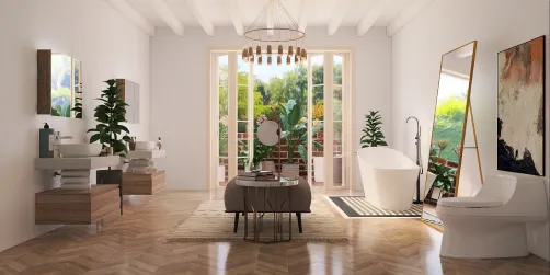 Extravagant fancy bathroom 
