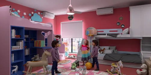 Kiddie room for 3 kids 