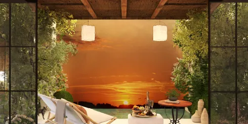 Sunset aperitif on the terrace 