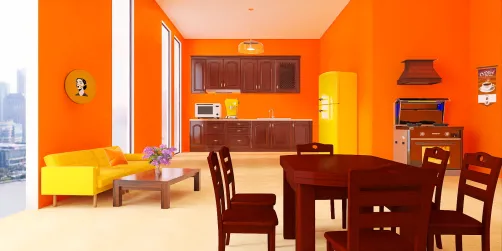 A warm kitchen