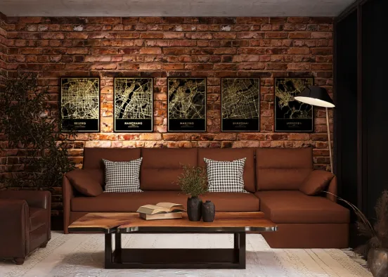 # Industrial and rustic beauty 🖤🤎✨ Renderização de Design
