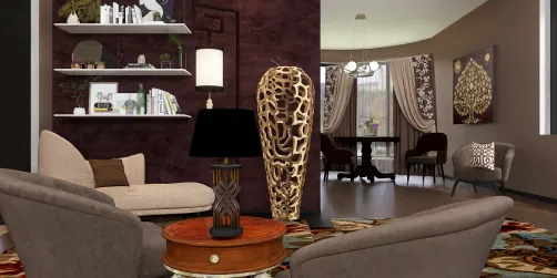 Living room and dining combo