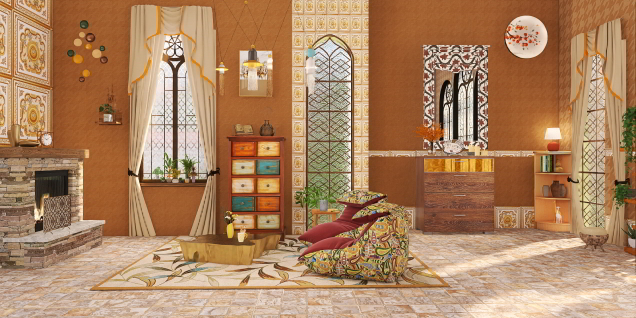 Mixed textures and happy colours 