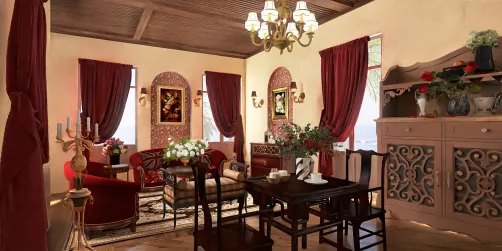A French room in the Cliffside inn.