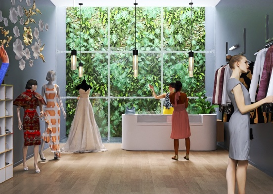 Eco-friendly Boutique  Design Rendering