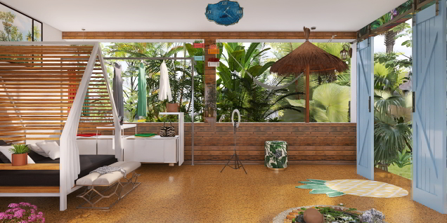tropical bedroom paradise 😄
