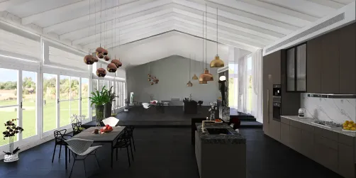 Open space kitchen