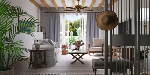 American Country Living Room