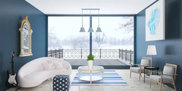 A Blue Living Room