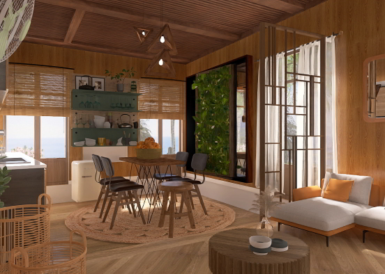 simple and cozy home Design Rendering