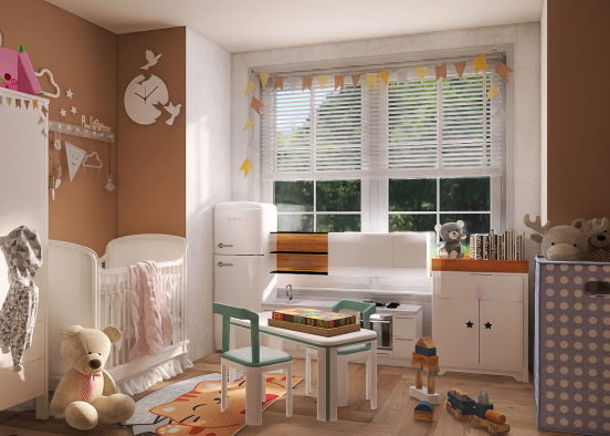 A cute room for baby/toddler❣️ Design Rendering