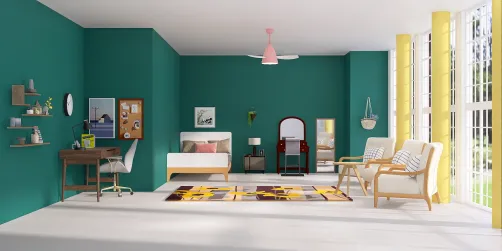 Fresh bedroom.